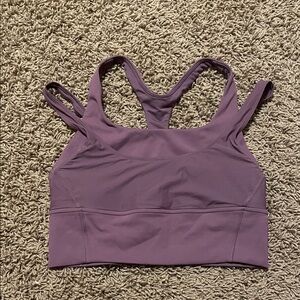 Gorgeous Women's Purple Lulu wunder train mesh double layer top🍇